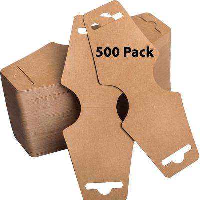 China Custom Trendy Logo Eco-friendly 100pcs Bulk Thick Kraft Paper Hair Accessory Display Card Jewelry Display Cards for sale