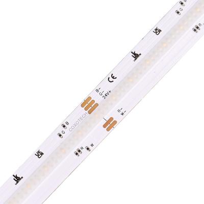 China Theme Park P5000 Wide Cob 560led RGBW 12mm Ra80 720lm Led Strip Light for sale