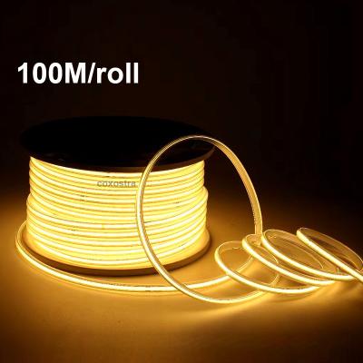 China LANDSCAPE COXO AC220v cob led strip ce rohs 15m 50m 100m high voltage ip67 waterproof cob led strip light 220v for sale