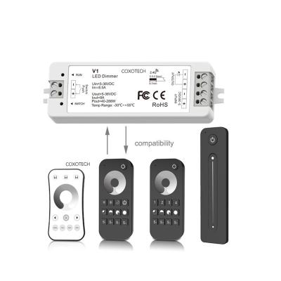 China COXO 5-Stars V1 led strip light led controller Dimmer 5 years warranty smart rgbw 5-Stars V1 rf dimmer led controller for sale