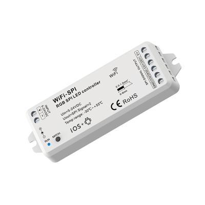 China Control Lights WiFi-SPI WIFI Controller And RF Remote Control For RGB Led Controller for sale