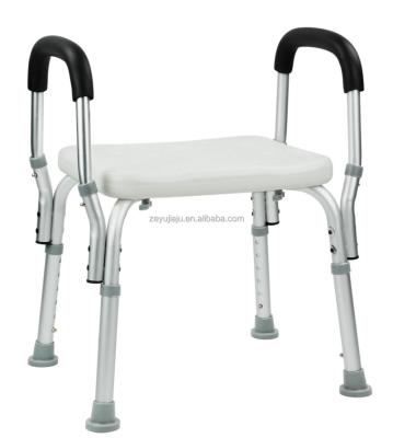 China Modern Elder Bath Shower Chair With Adjustable Backrest Height , Anti-Slip Lightweight Shower Chair for sale