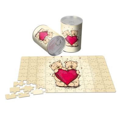 China Magic Box Love Bear Jigsaw Puzzles Promotional Gifts Custom Photo Packing Jigsaw Puzzle for sale