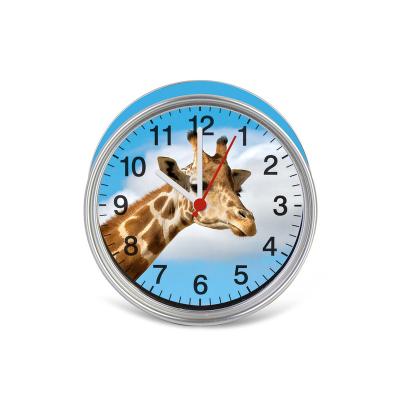 China Barber Shop Custom Giraffe Can Clock Donation Souvenir Gifts For Promotion for sale