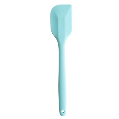 China Durable Heavy Duty 16 Inch Silicone Kitchen Baking Spatula BBQ Cake Cream Spatula In Blue Color for sale