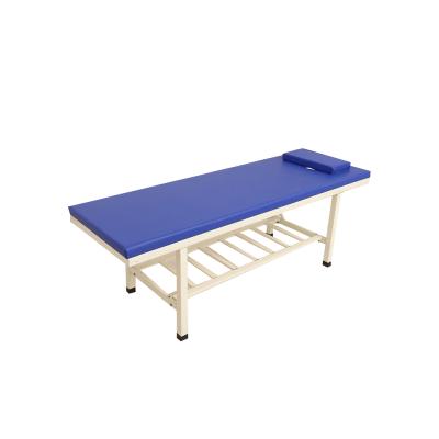 China Modern Simple Waterproof PU Hospital Stainless Steel Examination Couch Universal Clinic Bed for sale