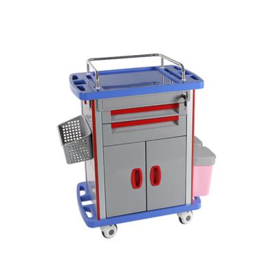 China Easy cleaning dressing carts hospital emergency furniture mobile medical cart/medical car for sale for sale