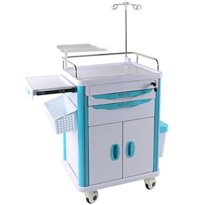 China Jiangxi Cheap Hospital Trolley Folding Trolley Hospital Dressing Medicine Emergency Medical Trolley for sale