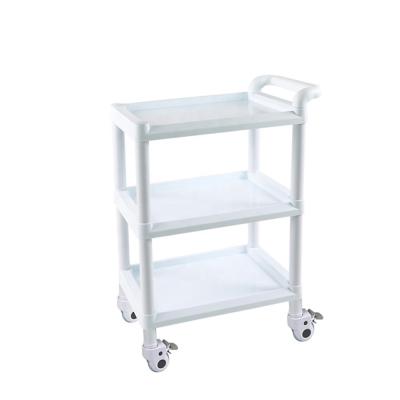 China Medical Plastic Hospital Trolley ABS Service Equipment Therapy Trolley for sale