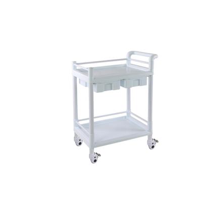 China Medical Trolley Mobile Clinic 3 Layer Medical Treatment Tray Trolleys For Hospital Equipment for sale