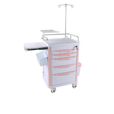 China Hostipal Medical Equipment Hospital / Beauty Salon ABS Trolley Cart Medical Trolley for sale