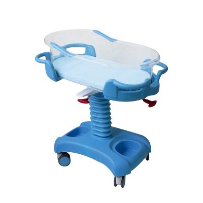 China Modern Hot Sales ABS Baby Cradle For Hospital Baby For Newborn Infant Bed Trolley for sale