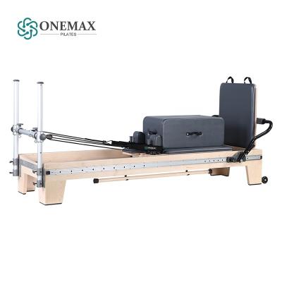 China Reformer Cadillac Reformer Studios ONEMAX studios pilates wood maple wooden five pieces set studio use reformer pilates machine good quality for sale