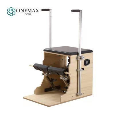 China ONEMAX studios pilates reformer chair yoga workout exercise stretch factory price equipment professional fitness pilates wunda chair for sale