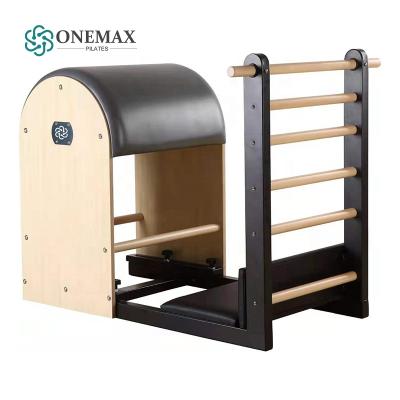 China ONEMAX Arch body fit exercise gym pilates equipment wood home ladder barrel home pilates barrel for pilates for sale