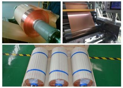 China SGS Soft Annealed Rolled Copper Foil  For Mylar Tape Color Uniformity for sale