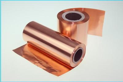 China Red 12um Thin Copper Foil of Lithium Ion Battery , RoHS Approval Copper Metal Sheets for sale