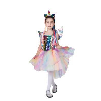 China Polyester Princess Costume Dress Girls Dress Up Costume Role Play Dress For Little Girls Ages 3-6 for sale