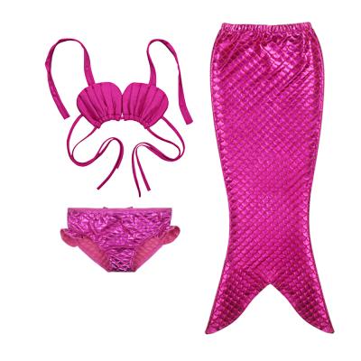 China Viable 3 Piece Kids Mermaid Swimming Costume Gifts Swimming Beach Bikini Set For Little Girls for sale