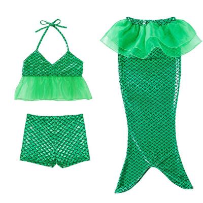 China Amazon Hot Selling 3 PCS Little Girls Swimsuit Viable Mermaid For Swimming Princess Mermaid Birthday Party Gifts for sale