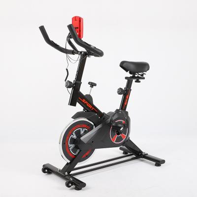 China Stationary Bodybuilding Exercise Pedal Bike Spin Recycling Bike With LCD Display Heart Rate Adjustable Foot Fit for sale