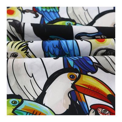 China Low MOQ HOSHOM China 100% Cotton Waterproof Factory Custom Designs Fabric Digital Printed Printing Floral Fabric for sale