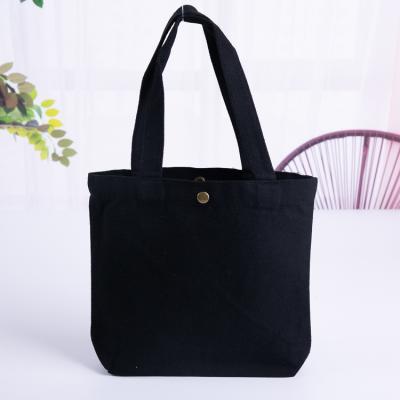 China Black And White Canvas Tote Bag Plain Tote Bag Grocery Bag Fashion / Custom Vintage HOSHOM Wholesale Price for sale