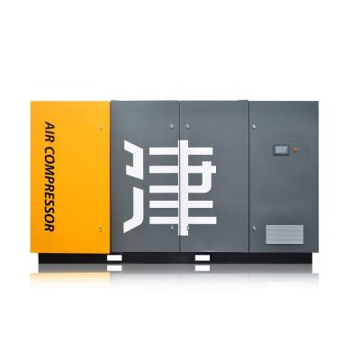 China 90kw 120HP Power Frequency Double Stage Two Compression Screw Oil Driven Two Stage Compressor for sale