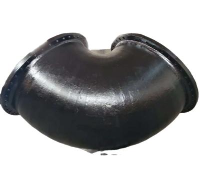 China Water Portable Big Size 90degree Cast Iron Double Flange Bend / Ductile Elbow PN10/16/25/40 for sale