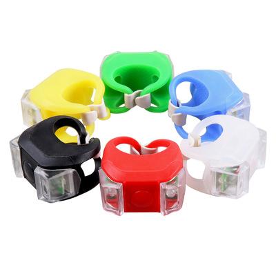 China 3Mode Amazon Explosion Bike Mountain Bike Silicone Frog Helmet Headlight Waterproof Tail Light for sale