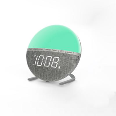 China 7 color hot sale antique style nap alarm clock unique function kids led alarm clock led clock diy color change for sale