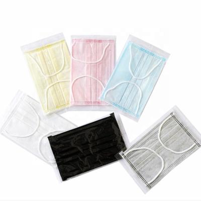 China Mask Supplier Standard Adult BFE99 Meltblown Disposable Dust Black Face Mask for sale