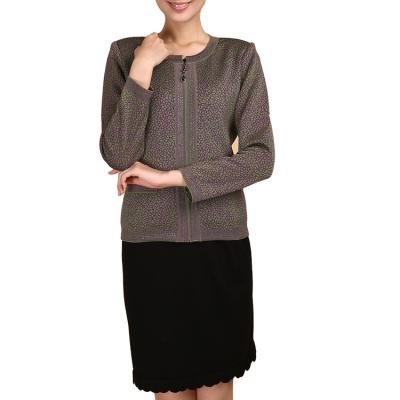 China Plussize/Big Discount Dry Clean Stylish Knitted Cropped Cardigan Top Breathable/Comfortable/Soft/Office Cardigan Factory Supply for sale