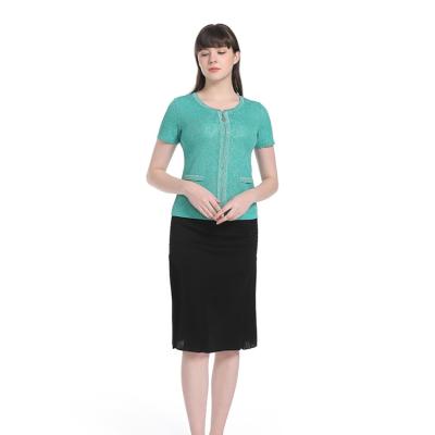 China Plussize/Summer Casual Dry Clean Breathable/Comfortable/Soft/Plus Women's Knee-Length Skirts Solid Simple Shades Office Size for sale