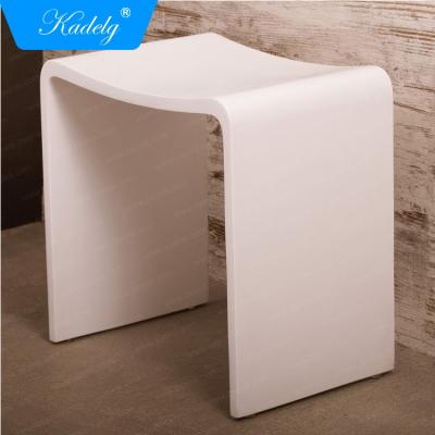 China Modern Hot Products Bathroom Modern Solid Outdoor Acrylic Shower Stool for sale