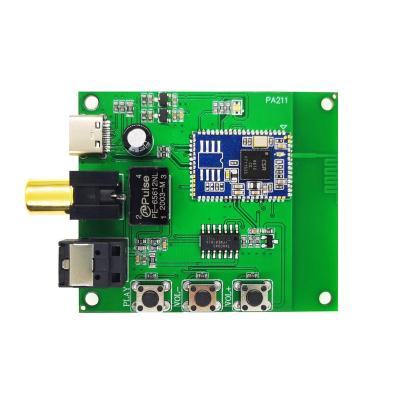 China Bluetooth 5.0 Module CSR8675 Fiber Aptx-HD LDAC Bluetooth Audio Coaxial Receiving Board 59*50MM for sale