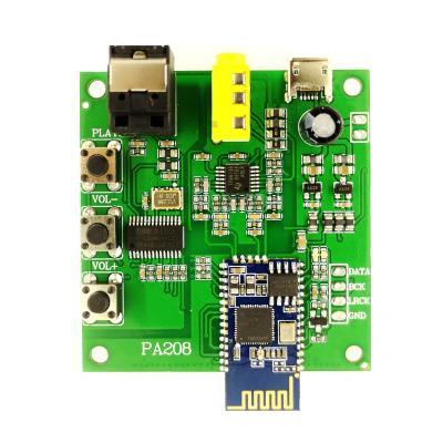 China Bluetooth 5.0 50mmx52mm Module QCC3003 Simulation I2S IIS Output Audio Optical Fiber Receiving Board for sale