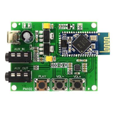 China The aptx-LL Bluetooth 4.2 audio module amp CSRA64215 supports aux receiving board. Bluetooth audio 40mmx50mm for sale