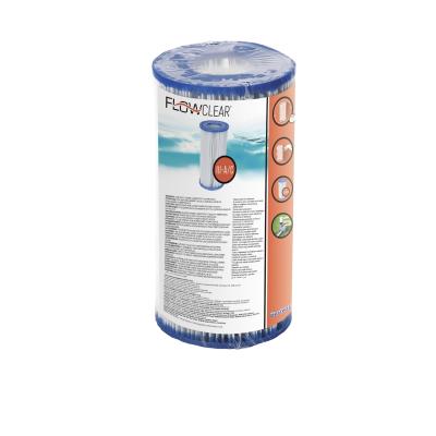 China Bestway-58012 Swimming Pool Water Filter Cartridge For 1500 Gal Filter Pump Hepa Filter Replacement for sale