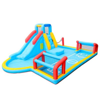 China New Design Inflatable Water Slide Bounce House Inflatable Ourdoor Toys Slides Are Used For Swimming Pools With Courtyards for sale