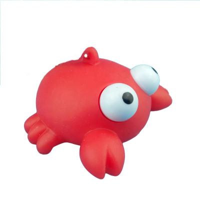 China Promotion Gift Cute Popeyed Crab 3d PVC Keychains , Promotional Custom Animal Soft Vinyl Keychains for sale