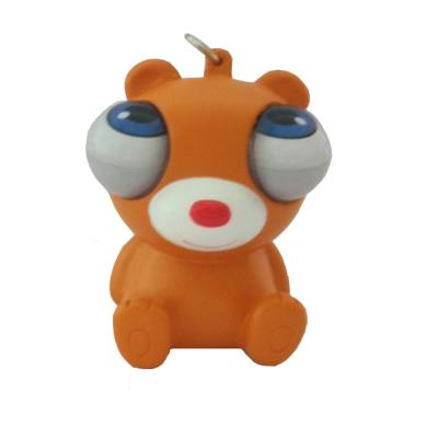 China Plastic Rolling Eye Mini Cartoon Toy Cow Key Chain For Promotional Gift for sale