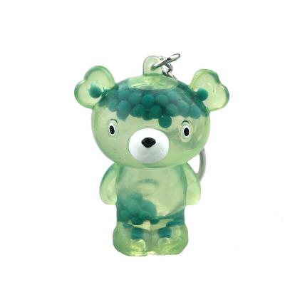 China Cartoon Toy Customized PVC Soft Liquid Jelly Key Chain For 3 Year Old Toy for sale