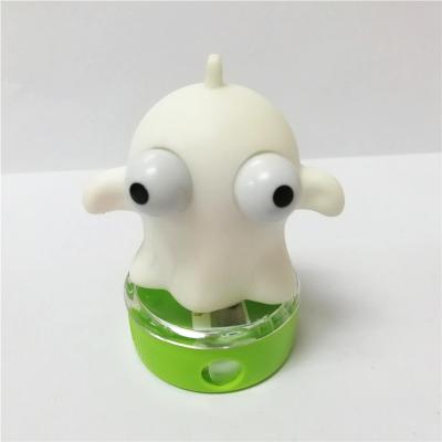 China Promotional Funny Ghost Eyes Snap Plastic Items Sharpeners, 3d Animal Shaped PVC Pencil Sharpeners for sale