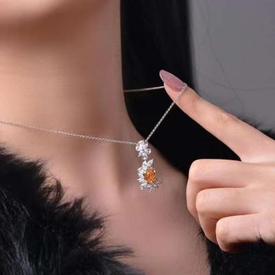 China JK-P2049 Moissanite Romantic Long Necklace and Pendant for Women for sale