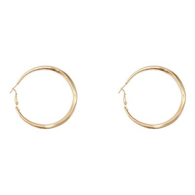 China OEM JKE005 Fashion Romantic Earrings Luxury Hoop Earrings Women Circles for sale