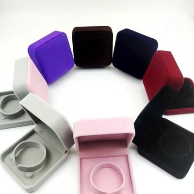 China Jewerly Packing Box Velvet Hexagon Ring Box Jewelry Boxes Factory Best-selling Stocks New 2021 Can Be Customized Logo for sale