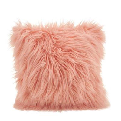 China Anti-bacteria Faux Fur Cushion Cover Tile for Mongolian Fur Home Mongolian Tiles Couch Cushion Decor Fur Pillow for sale