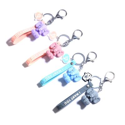 China Resin Cartoon Baby Elephant Doll Car Pendant Creative Bag Key Chain Activity Giving Practical Gifts Key Chain Accessories for sale