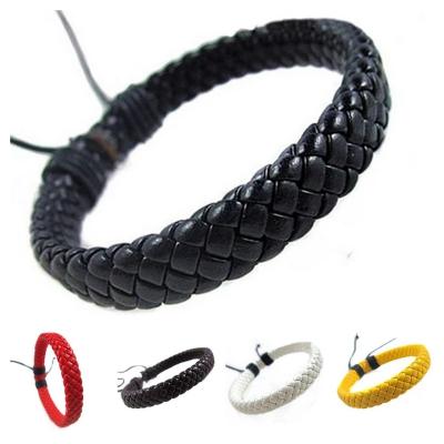 China Other Simple Design Black Leather Bracelet For Women Men Punk Rope Chain Charms Bracelets Gothic Jewelry Gifts for sale